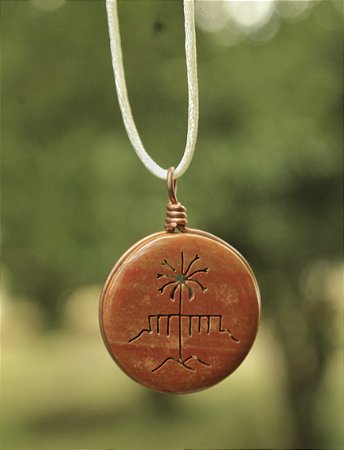 Colar Força Ancestral - Jaspe Vermelha