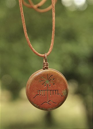 Colar Força Ancestral - Jaspe Vermelha