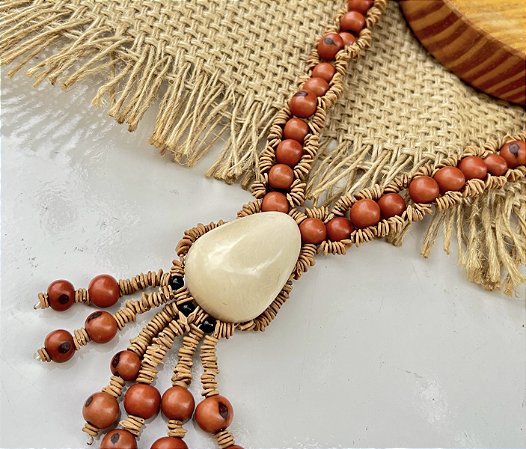 Colar Energias da Amazônia - Vermelho