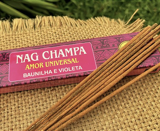 Incenso Nag Champa - Baunilha e Violeta