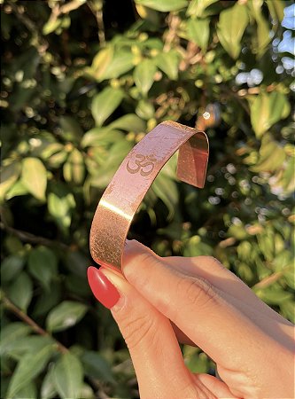 Bracelete de Cobre - Om