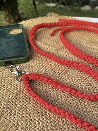 Cordão para celular - Vermelho