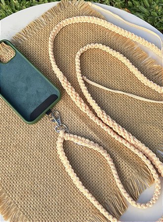 Cordão para celular - Bege