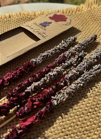 Incenso Linha Cristal - Rosas com Lavanda