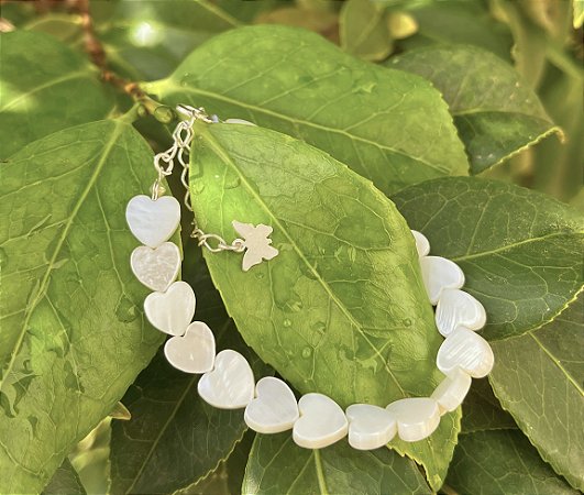 Pulseira Madrepérola - Coração