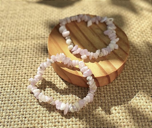 Pulseira Kunzita - Cascalho