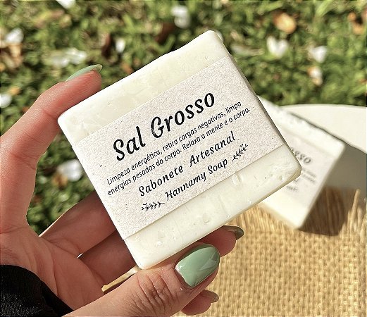 Sabonete Artesanal - Sal Grosso