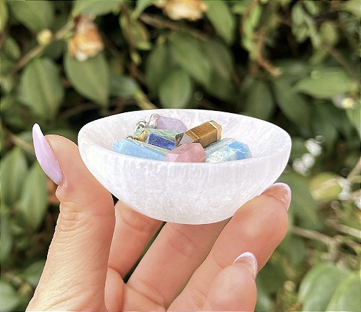 Bowl de Selenita Branca - PP