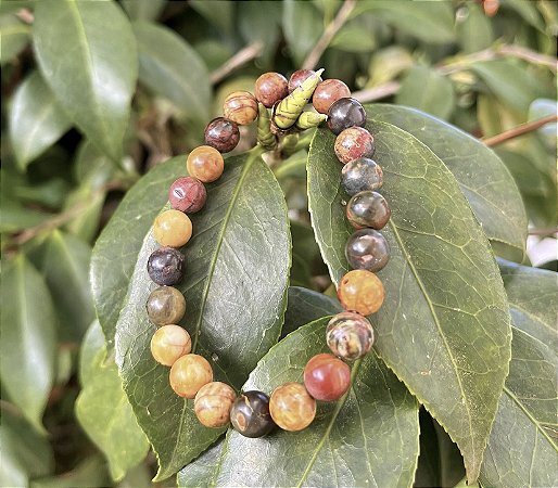 Pulseira Jaspe Picasso - 8mm