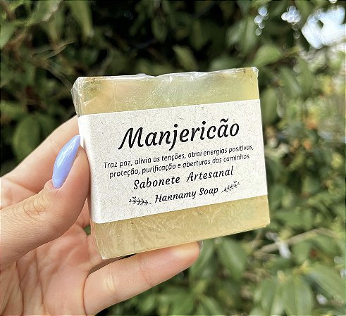 Sabonete Artesanal - Manjericão