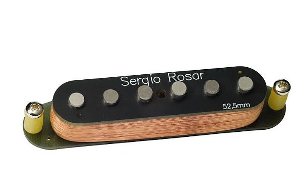 Captador Sergio Rosar Hot 43 Single Alnico V Guitarra Todas as Posições