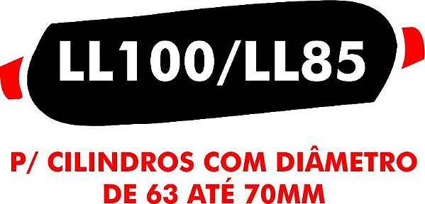 I - Camisa molhadora tipo MOLETOM LL100/LL85 para cilindros com diâmetro de 63 a 70 mm