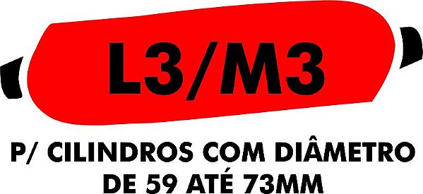 C - Camisa molhadora tipo MANCHÃO L3/M3 para cilindros com diâmetro de 59 a 73 mm