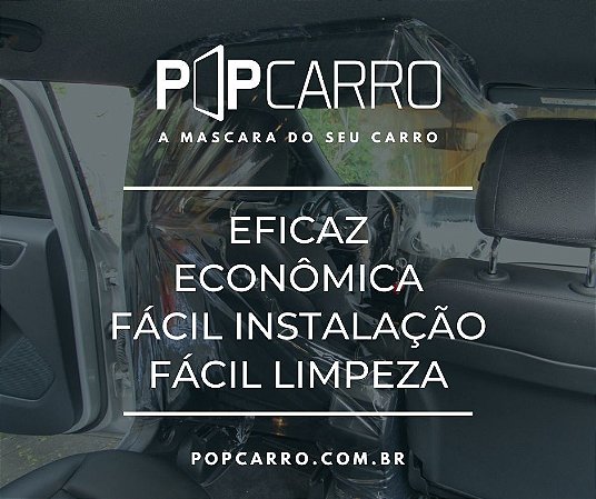 PROTETOR ESCUDO SALIVAR UBER TAXI POPCARRO UNIVERSAL