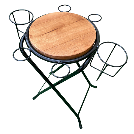 Mesa Petisqueira Dobrável para Área Gourmet Tema Amstel Sudeste Rústico