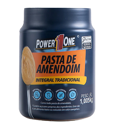 Pasta de Amendoim Tradicional Integral 1,005kg Power One