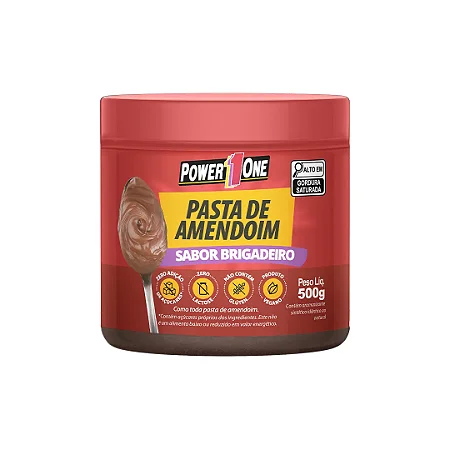 Pasta de Amendoim I Power One – Sabor: Brigadeiro (500g)