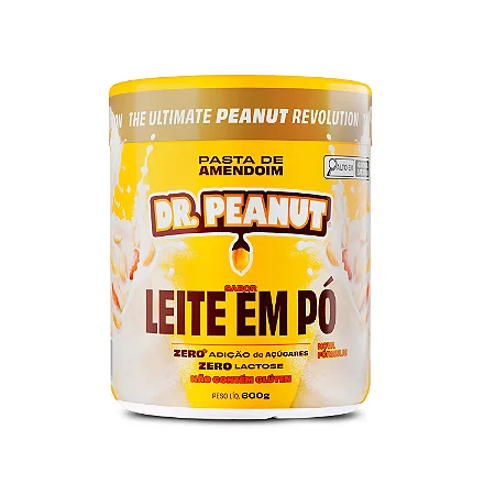 Pasta de Amendoim I Dr. Peanut - Sabor Leite em Pó (600g)