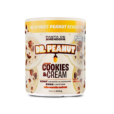 Pasta de Amendoim I Dr. Peanut - Sabor Cookies and Cream (600g)