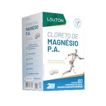 Cloreto de Magnésio 500mg - 60 Cápsulas Lauton Nutrition
