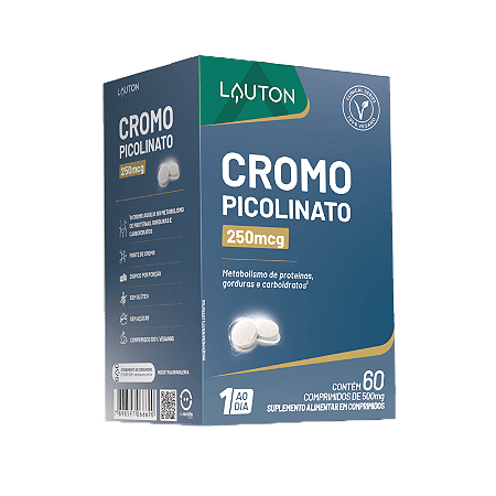 Cromo Picolinato 250mcg - 60 Comprimidos | Lauton Nutrition
