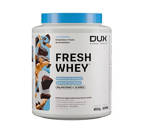 FRESH WHEY 450G - CHOCOLATE E PASTA DE AMENDOIM DUX