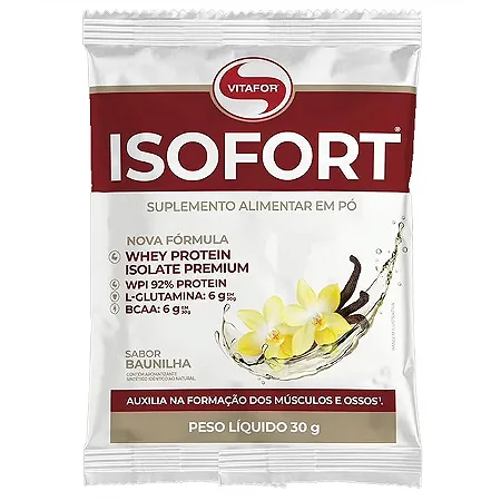 Isofort® Wpi Sabor Baunilha Sachê 30g Vitafor