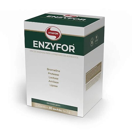 Enzyfor - 30 sachês 3g - Enzimas DIgestivas Vitafor