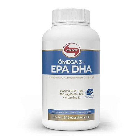 ÔMEGA 3 EPA - DHA 1G 240 CÁPSULAS VITAFOR