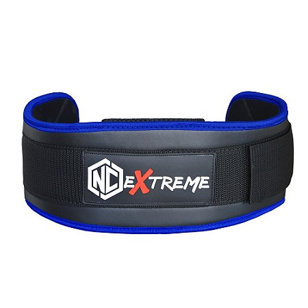 Cinturão Para Agachamento NC Extreme (Preto com Azul).