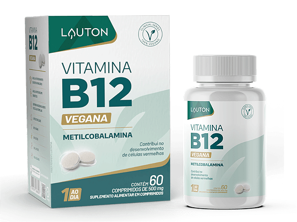 Vitamina B12 (Metilcobalamina) 9,94mcg - 60 Comprimidos | Lauton Nutrition