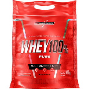 Whey 100% Pure - Morango - REFIL - 900g