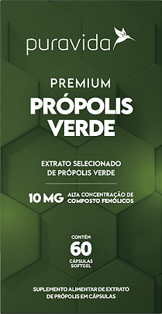 Própolis Verde Premium | Puravida (60 cápsulas)