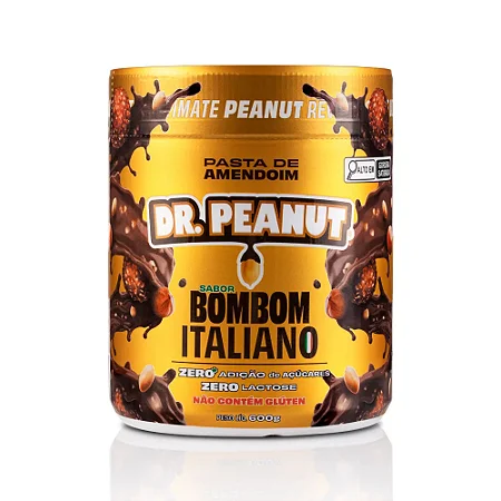 Pasta de Amendoim I Dr. Peanut - Sabor Bombom Italiano (600g)
