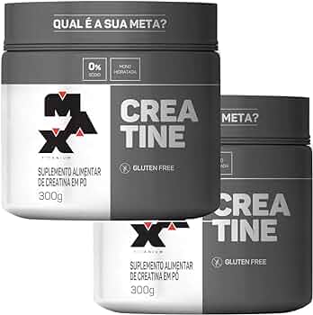 Kit 2x Creatina 300g Max Titanium (DOIS POTES)