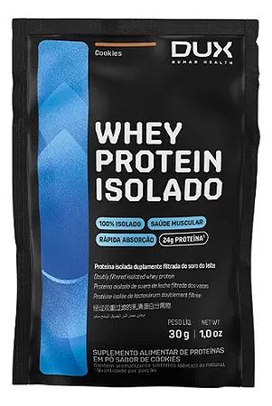 Sachê Whey Protein Isolado I Dux Nutrition - Sabor: Cookies