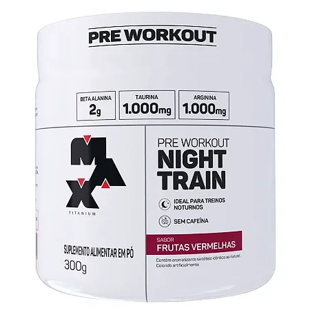 Night Train - Max Titanium Frutas Vermelhas 300g
