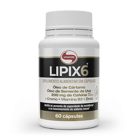 Lipix 6 - 60 caps Vitafor (Termogenico)