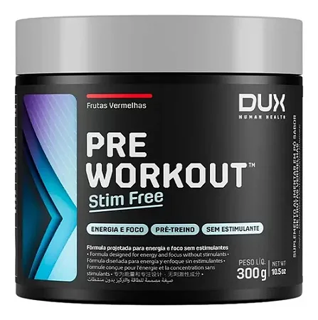 PRE WORKOUT ORIGINAL STIM FREE 300G - FRUTAS VERMELHAS DUX