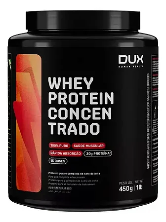 WHEY PROTEIN CONCENTRADO DUX - POTE 450G (Sabor Caramelo Salgado)