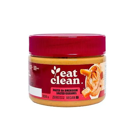 Pasta de Amendoim Eat Clean - Sabor: Caramelo Salgado (300G)