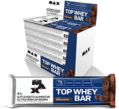 Top Whey Bar 41g - Max Titanium Brigadeiro - UNIDADE