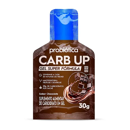 Carb Up Gel Super Fórmula I Probiotica - Sabor: Chocolate (30g)