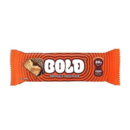 Barra de Proteína | Bold – Sabor: Paçoca & Chocolate (60g)