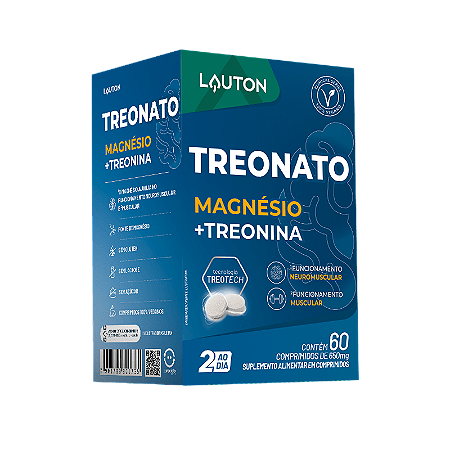TREONATO Magnésio + Treonina - 60 cps - Lauton