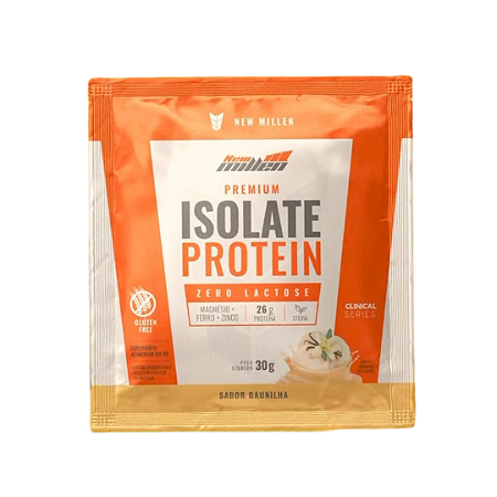 Sache 30g Isolate Protein Zero lactose New Millen. Proteina da Carne (Sabor Baunilha)