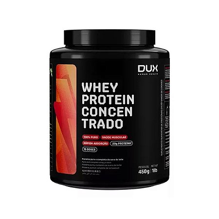 WHEY PROTEIN CONCENTRADO DUX - POTE 450G (Sabor Doce de Leite)