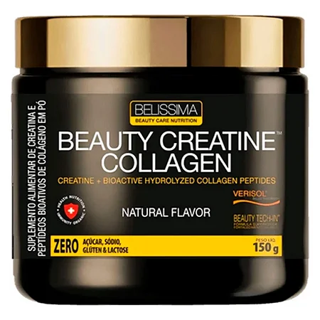 CREATINA C/ COLAGENO 150G BLACK SKULL BELISSIMA