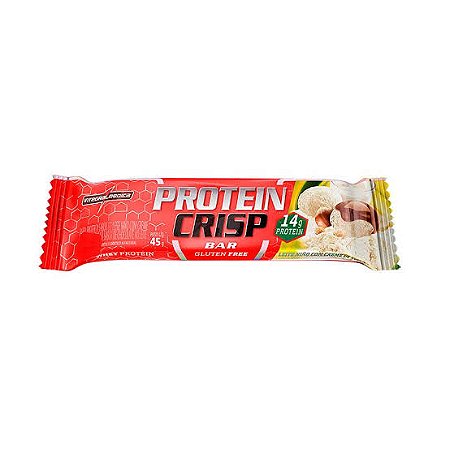 Protein Crisp Bar  - Sabor: LEITE EM PÓ COM CREME DE AVELA