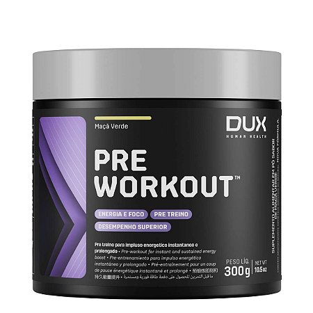PRE WORKOUT ORIGINAL 300G - MAÇÃ VERDE DUX